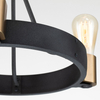 Lampa wisząca / Półplafon Silas - 3 źródła światła Quintiesse QN-SILAS-3P-DZ
