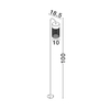 Lampa ogrodowa Luces Exclusivas DONZUELA LE75148 czarny
