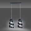 Lampa wisząca SAGA 2 BLACK Emibig 352/2 czarny