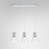 Lampa wisząca AQForm Modern Glass Flared E27 x 3 Biały Struktura