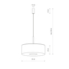 Lampa wisząca Nowodvorski AMARELA 11660 Czarny melanż