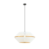 Lampa wisząca MALIA 1 Emibig 1184/1 biały/czarny