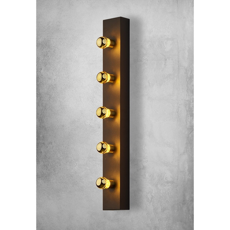 Milagro Kinkiet PHOENIX 5xE14 MZ5020 CZARNY / ZŁOTY