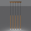 Sollux Lighting Lampa Wisząca PASTELO 5L złoty połysk SL.1198