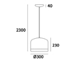 Cosmo Light Lampa wisząca TRONDHEIM P01086WH