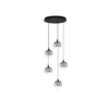 Lampa wisząca Luces Exclusivas LURVELA LE45130 szary i odcienie szarości, czarny