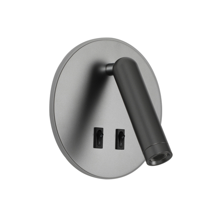 Kinkiet Italux WL-53742-1-GR Szary