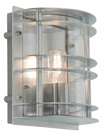 STOCKHOLM 226 HOT-DIP GALVANIZING E27 LED 9W CLEAR LAMPSHADE