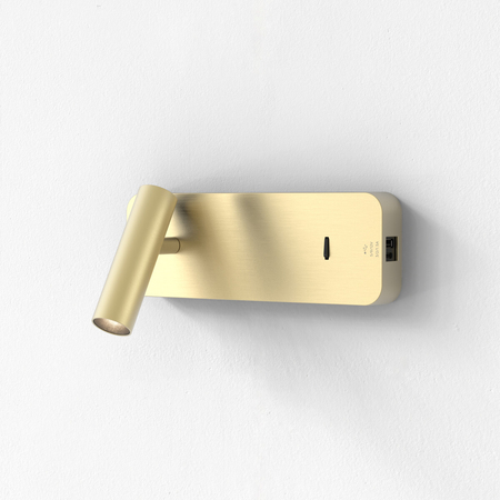 Kinkiet Astro Enna Surface USB A+C 1058247 Matowy Złoty