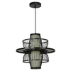 Light Prestige Rattanowa lampa wisząca Astra czarna 1xE27 LP-3110/1P BK