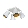 Lampa wisząca PRISM 4 WHITE / GOLD Emibig 407/4 biały/złoty