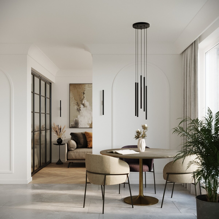 Sollux Lighting Lampa wisząca PASTELO 2 czarna SL.1304