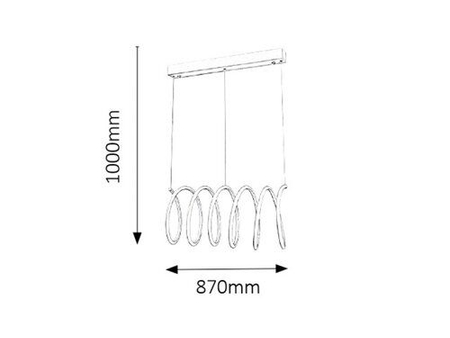 Lampa wisząca Rabalux Donatella 2550 biały