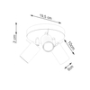 Sollux Lighting Plafon RING 4 biały SL.0090