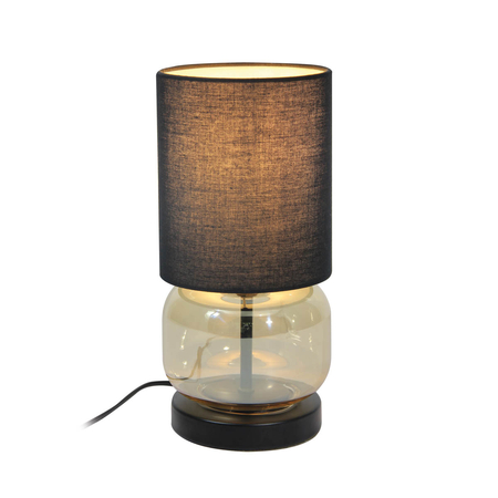 Lampa stołowa Italux TB-63748-BL-AMB Czarny, bursztynowy