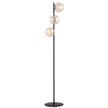 Lampa podłogowa ROSSI LP3 MIODOWY Emibig 879/LP3 czarny/złoty