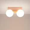Sollux Lighting Plafon BULBO 2 naturalne drewno SL.1683
