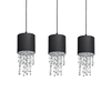Milagro Lampa wisząca ALMERIA BLACK/CHROME 3xE27 MLP64300 Czerń / Chrom