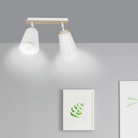 Lampa sufitowa ATLAS 2 WHITE Emibig 724/2 biały