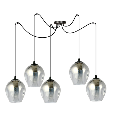 Lampa wisząca LEVEL 5 BL GRAFIT Emibig 757/5 czarny