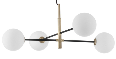 Lampa wisząca Luces Exclusivas PLATO LE41769 czarny/złoty
