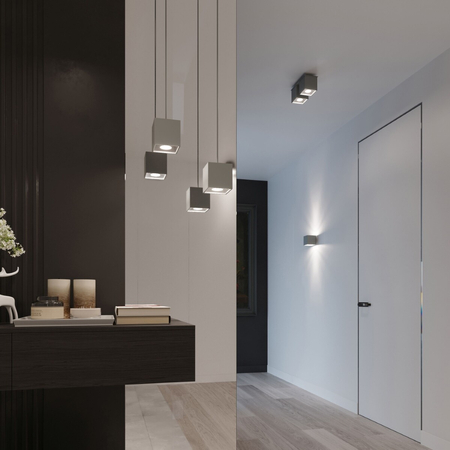 Sollux Lighting Kinkiet QUAD 1 szary SL.0058