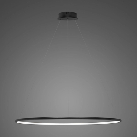 Lampa wisząca Ledowe Okręgi No.1 100cm 3k czarna Design