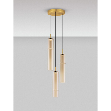 Lampa wisząca Luces Exclusivas SARTANO LE45167 złoty i odcienie złota