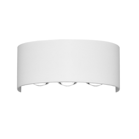 Kinkiet zewnętrzny Italux Ortelo OWL-451-3-WH Biały piaskowany