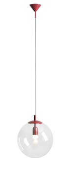 Lampa wisząca GLOBE RED WINE Aldex 562G15 bordowy