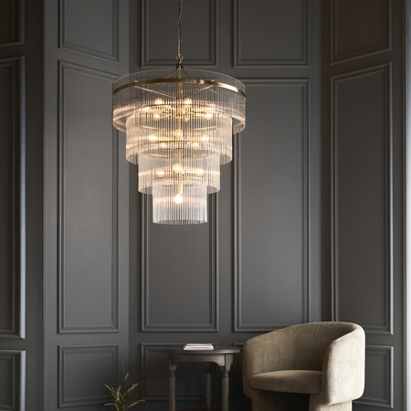 Lampa wisząca Endon Lighting Marietta 112576 mosiądz