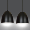 Lampa wisząca LENOX 2 BLACK / WHITE Emibig 391/2 biały/czarny