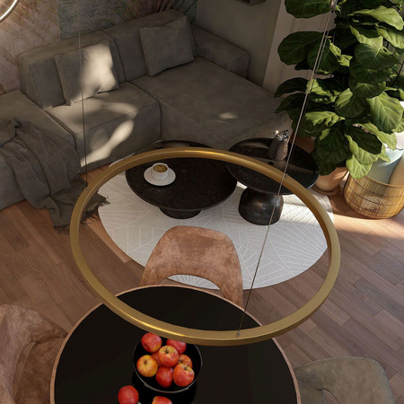 Lampa wisząca Midway mała 1xLED złota LP-033/1P S GD