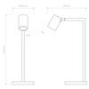 Lampa stołowa Astro Ascoli Desk 1286017 Matowy Nikiel