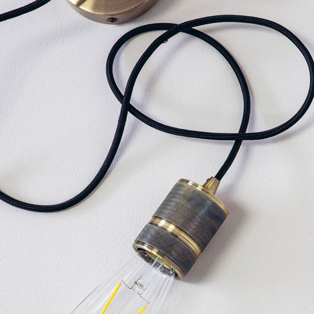 Endon Lighting Lampa wisząca 76587 mosiądz