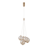 Lampa wisząca Italux PND-34359-5-HBR-AMB złoty