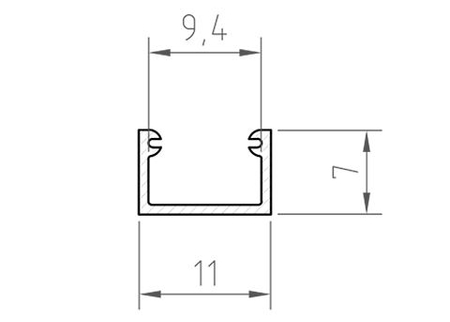 Profil LED Greenie P4-2 2M srebrny anodowany