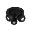 Lampa sufitowa Italux Lafin SPL-45379-3R-BK Czarny piaskowany