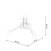 Sollux Lighting Żyrandol LOOP 3 czarny SL.1434