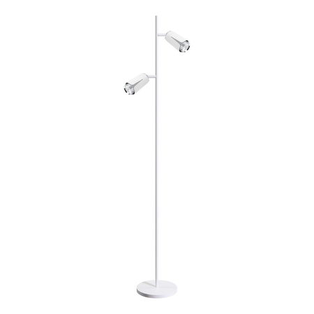 Milagro Flower Chrome Lampa Podłogowa 2xGU10 Biały ML0277 BIAŁY + CHROM