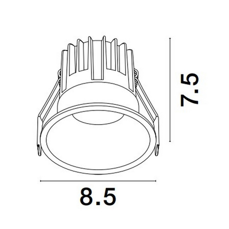 Oczko Luces Exclusivas ARAMIEL LE65103 biały