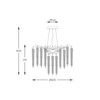 Lampa wisząca Zuma Line MD3720-1-EGN DIJON LAMPA WISZĄCA ZŁOTA/GOLD