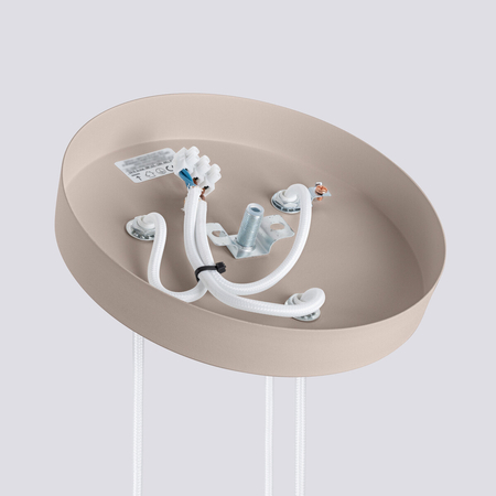 Sollux Lighting Lampa wisząca KARBON 3P taupe SL.1775