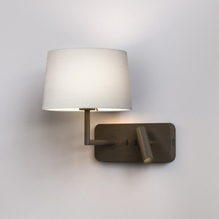 Kinkiet Astro Side by Side Grande USB 1406012 Brązowy