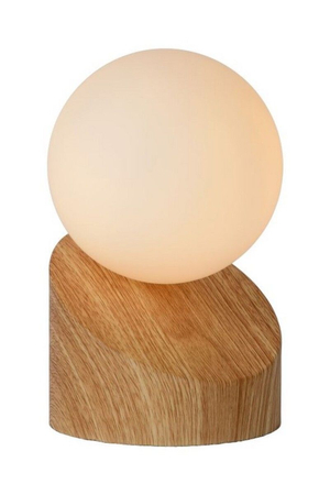 Lampa stołowa Lucide LEN drewniany 45561/01/72