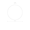 Kinkiet Nowodvorski RING TIMBER LED 11291 Ciemne drewno