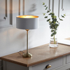 Lampa stołowa Endon Lighting Highclere 104054 mosiądz