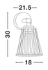 Kinkiet zewnętrzny Luces Exclusivas ACEVES - czarny LE73512
