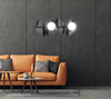 Lampa wisząca DRIFTON 4 BLACK Emibig 636/4 biały/czarny