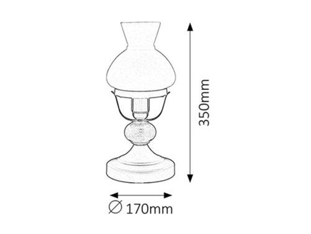 Lampa stołowa Rabalux Petronel 7072 czarny matowy